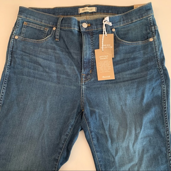 🆕Madewell 10” High-Rise Skinny Jeans 33 Petite - Picture 6 of 13